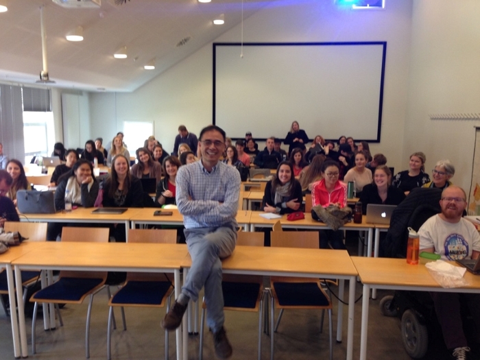 2016年王宏仁老師於 Aalborg 大學演講圖片